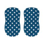 White And Blue USA Star Pattern Print Bar Stool Covers