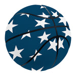 White And Blue USA Star Pattern Print Basketball