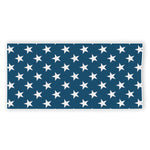 White And Blue USA Star Pattern Print Beach Towel