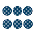 White And Blue USA Star Pattern Print Coaster Set