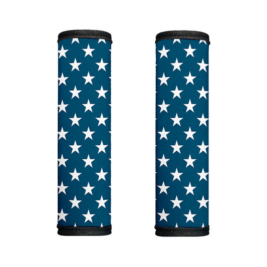 White And Blue USA Star Pattern Print Handle Covers