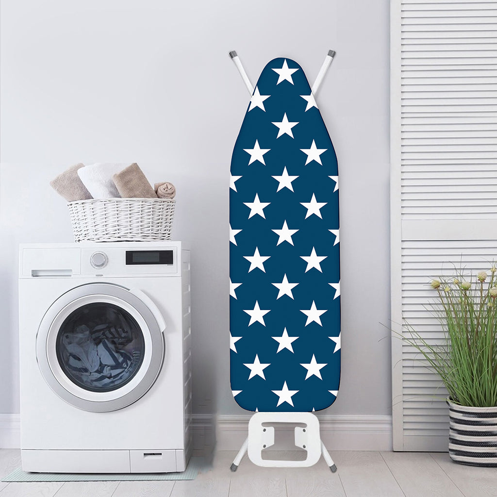 White And Blue USA Star Pattern Print Ironing Board Cover