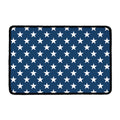 White And Blue USA Star Pattern Print Kitchen Mat