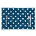 White And Blue USA Star Pattern Print Placemat