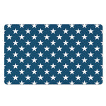 White And Blue USA Star Pattern Print Polyester Doormat