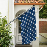 White And Blue USA Star Pattern Print Polyester Flag