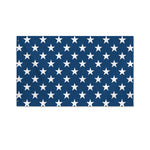 White And Blue USA Star Pattern Print Polyester Flag