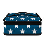White And Blue USA Star Pattern Print Small Lunch Bag