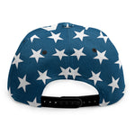 White And Blue USA Star Pattern Print Snapback Cap