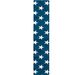 White And Blue USA Star Pattern Print Table Runner