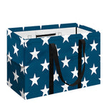 White And Blue USA Star Pattern Print Utility Tote Bag
