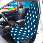 White And Blue USA Star Pattern Print Waterproof Car Seat Cover