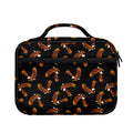 White And Brown Eagle Pattern Print Briefcase Bible Bag