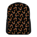 White And Brown Eagle Pattern Print Casual Backpack