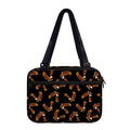 White And Brown Eagle Pattern Print Double Strap Bible Bag