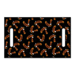 White And Brown Eagle Pattern Print Golf Cart Seat Cover