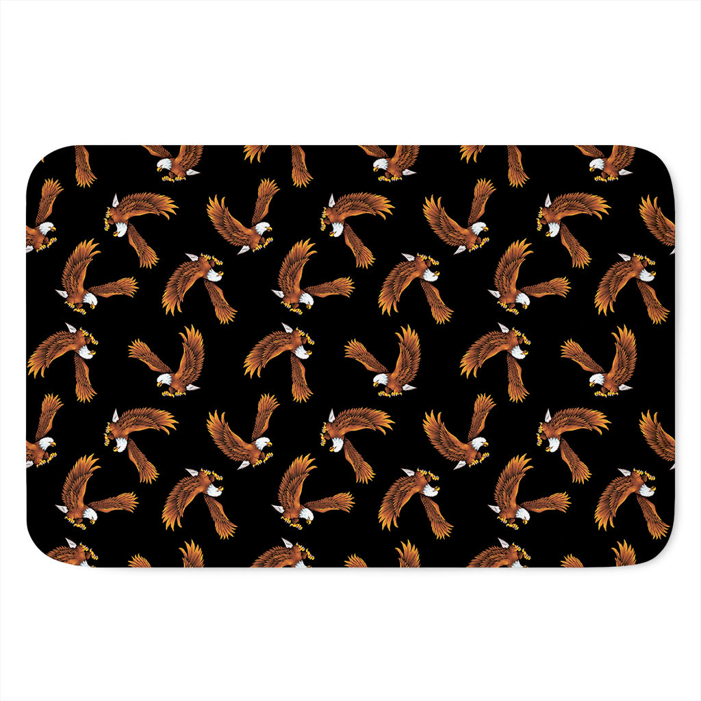 White And Brown Eagle Pattern Print Indoor Door Mat