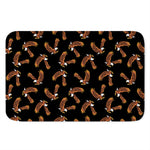 White And Brown Eagle Pattern Print Indoor Door Mat