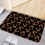 White And Brown Eagle Pattern Print Indoor Door Mat