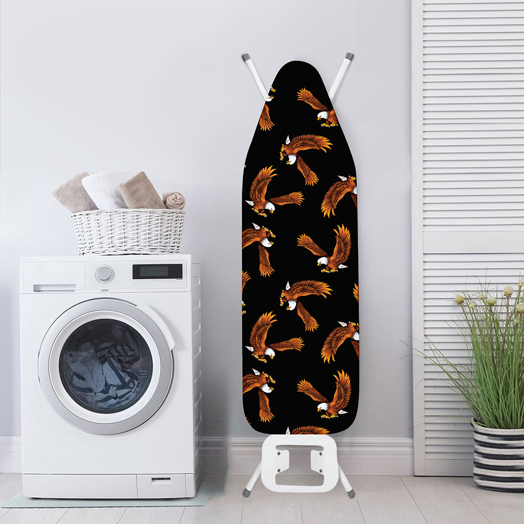 White And Brown Eagle Pattern Print Ironing Board Cover