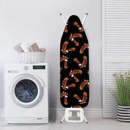 White And Brown Eagle Pattern Print Ironing Board Cover