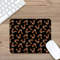 White And Brown Eagle Pattern Print Mouse Pad