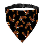 White And Brown Eagle Pattern Print Over The Collar Dog Bandana