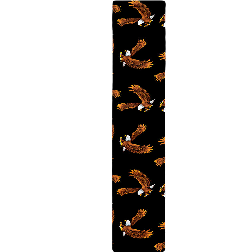 White And Brown Eagle Pattern Print Table Runner