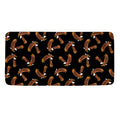 White And Brown Eagle Pattern Print Towel