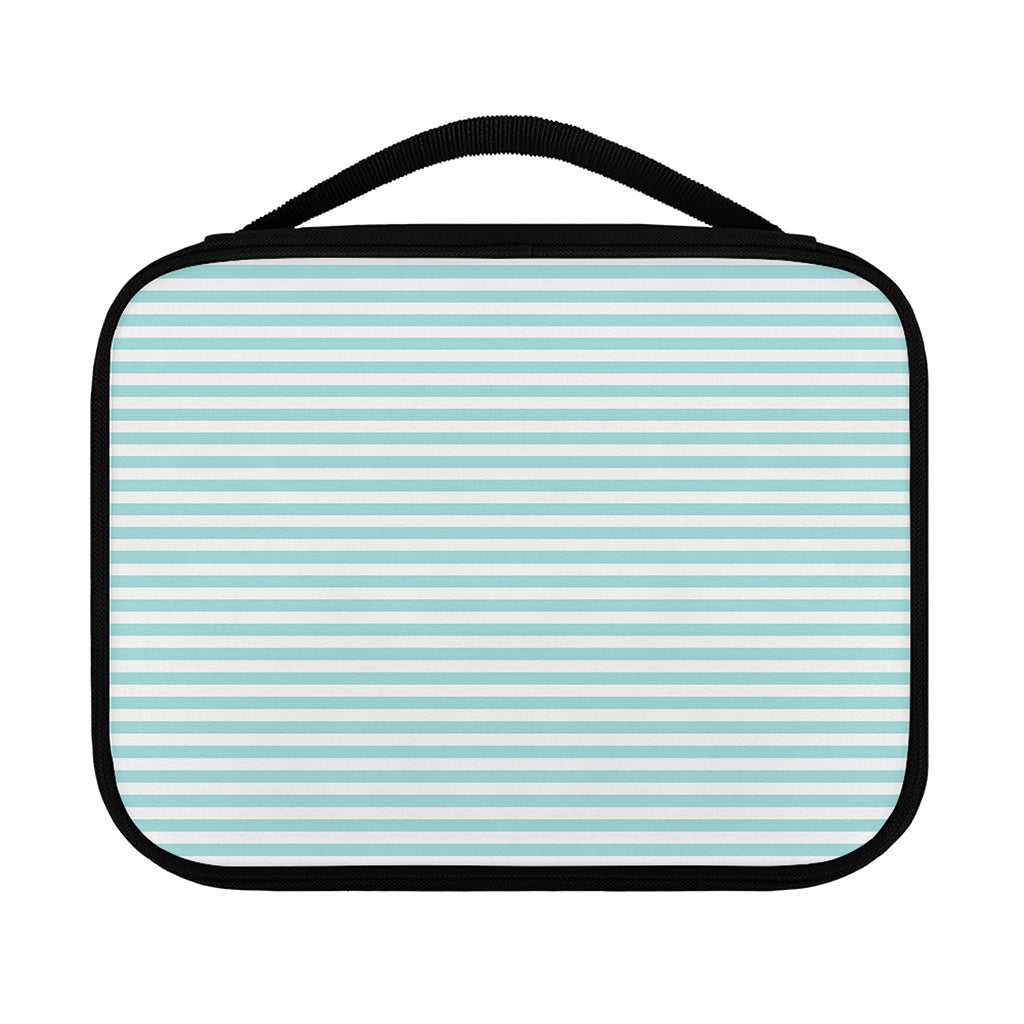White And Cyan Striped Pattern Print Classic Bible Case