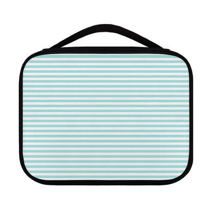 White And Cyan Striped Pattern Print Classic Bible Case