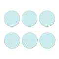 White And Cyan Striped Pattern Print Coaster Set