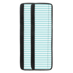 White And Cyan Striped Pattern Print Refrigerator Handle Covers