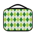 White And Green Argyle Pattern Print Classic Bible Case