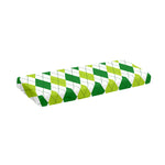 White And Green Argyle Pattern Print Piano Keyboard Cover