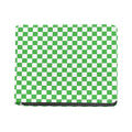 White And Green Checkered Print Bifold Wallet