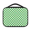 White And Green Checkered Print Classic Bible Case