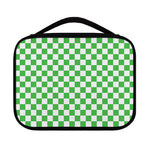 White And Green Checkered Print Classic Bible Case