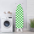 White And Green Checkered Print Ironing Board Cover