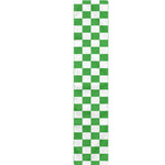 White And Green Checkered Print Table Runner