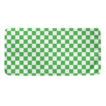 White And Green Checkered Print Towel