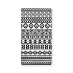 White And Grey Aztec Pattern Print Baby Crib Sheet