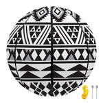 White And Grey Aztec Pattern Print Basketball