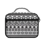 White And Grey Aztec Pattern Print Briefcase Bible Bag