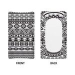 White And Grey Aztec Pattern Print Changing Pad Cover
