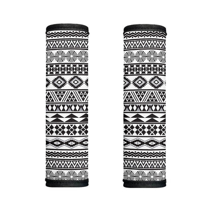 White And Grey Aztec Pattern Print Handle Covers