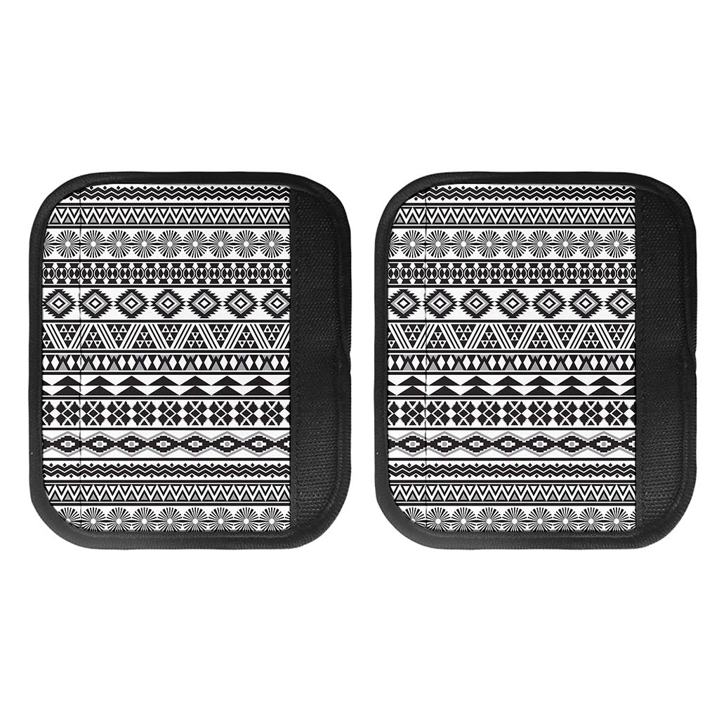 White And Grey Aztec Pattern Print Handle Covers