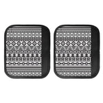 White And Grey Aztec Pattern Print Handle Covers