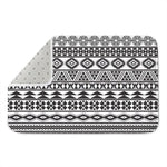 White And Grey Aztec Pattern Print Indoor Door Mat
