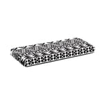 White And Grey Aztec Pattern Print Piano Keyboard Cover